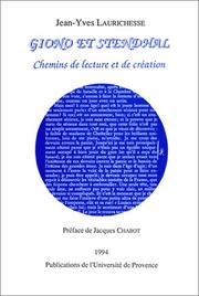 Cover of: Giono et Stendhal: chemins de lecture et de création