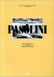 Cover of: Pier Paolo Pasolini