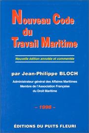 Cover of: Nouveau code du travail maritime