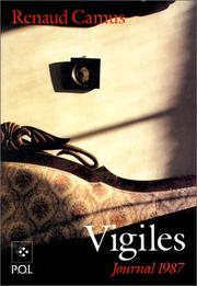 Cover of: Vigiles: journal 1987