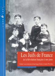 Cover of: Les juifs de France: de la Révolution française à nos jours