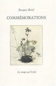 Cover of: Commémorations
