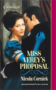 Cover of: Miss Verey's Proposal (Harlequin Historical, No. 604) by Nicola Cornick