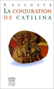 Cover of: La Conjuration de Catilina
