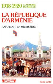 La République d'Arménie by Anahide Ter Minassian