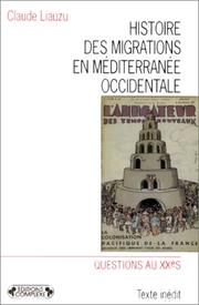 Cover of: Histoire des migrations en Méditerranée occidentale