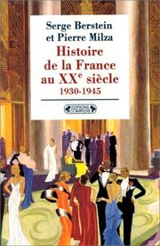 Cover of: Histoire de la France au XXe siècle
