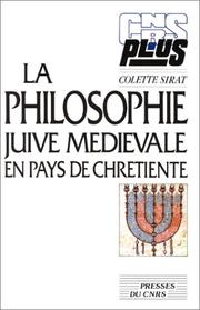 Cover of: La philosophie juive médiévale en pays de chrétienté