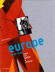 Cover of: Europe, 1910-1939: quand l'art habillait le vêtement