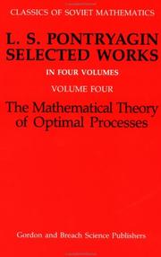 Cover of: The mathematical theory of optimal processes by L. S. Pontri͡agin