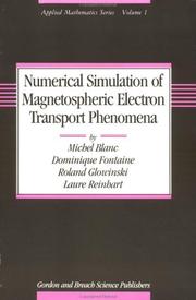Cover of: Numerical simulation of magnetospheric electron transport phenomena