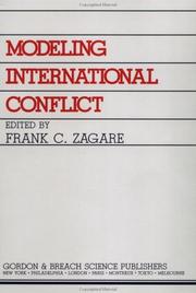 Cover of: Modeling international conflict