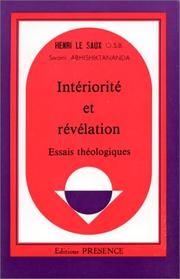 Cover of: Intériorité et révélation: essais théologiques