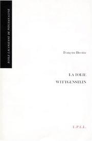 Cover of: La folie Wittgenstein by Françoise Davoine