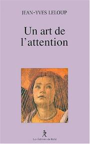 Cover of: Un art de l'attention