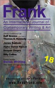 Cover of: Frank: An International Journal of Contemporary Writing & Art