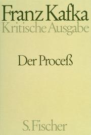 Cover of: Der Process [sic] by Franz Kafka