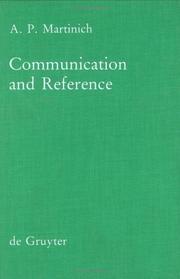 Cover of: Communication and reference