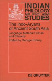 Cover of: The Indo-Aryans of ancient South Asia by edited by George Erdosy.
