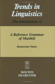 Cover of: A reference grammar of Maithili