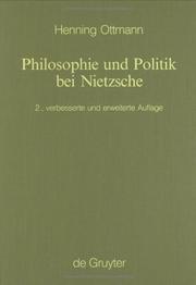 Cover of: Philosophie und Politik bei Nietzsche.