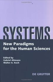 Cover of: Systems: New Paradigms for the Human Sciences