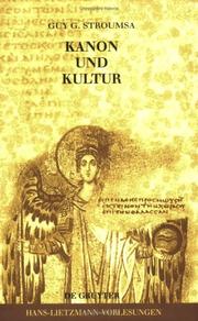 Cover of: Kanon und Kultur: zwei Studien zur Hermeneutik des antiken Christentums