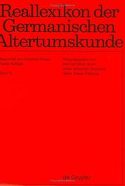 Cover of: Reallexikon Der Geremanischen Altertumskunde: Funfzehnter Band: Hobel -Iznik