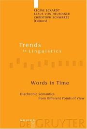 Cover of: Words in time: diachronic semantics from different points of view