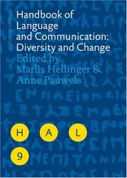 Cover of: Handbook of Language and Communication: Diversity and Change (Handbooks of Applied Linguistics 9) (Handbooks of Applied Linguistics [Hal])