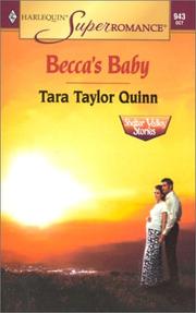 Cover of: Becca's Baby: Shelter Valley Stories (Harlequin Superromance No. 943)