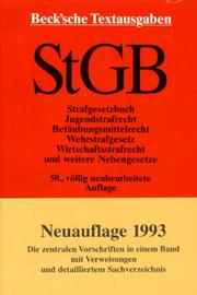 Cover of: Strafgesetzbuch by Germany