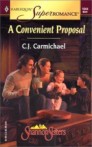 Cover of: A Convenient Proposal: The Shannon Sisters (Harlequin Superromance No. 1044)