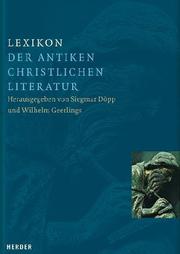 Cover of: Lexikon der antiken christlichen Literatur