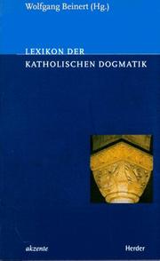 Cover of: Lexikon der katholischen Dogmatik.
