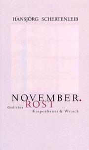 Cover of: November, Rost: Gedichte