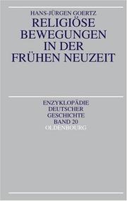 Cover of: Religiöse Bewegungen in der frühen Neuzeit.