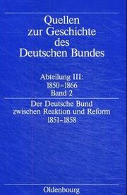 Cover of: Der Deutsche Bund zwischen Reaktion und Reform 1851-1858
