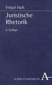 Cover of: Juristische Rhetorik.