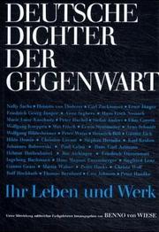 Cover of: Deutsche Dichter der Gegenwart: ihr Leben u. Werk
