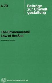Cover of: The environmental law of the sea