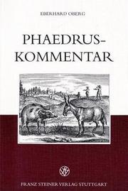 Phaedrus-Kommentar by Eberhard Oberg