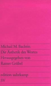 Cover of: Die Ästhetik des Wortes