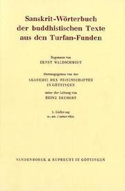 Cover of: Sanskrit-Wörterbuch der buddhistischen Texte aus den Turfan-Funden