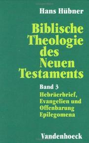 Cover of: Biblische Theologie des Neuen Testaments