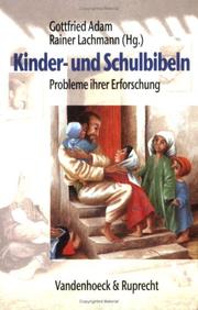 Cover of: Kinder- und Schulbibeln: Probleme ihrer Erforschung