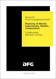 Plasticity of metals : experiments, models, computation