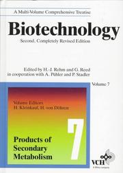 Cover of: Biotechnology, 2E, Vol. 7, Products of Secondary Metabolism