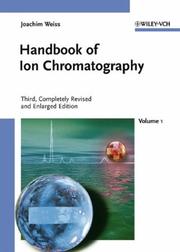 Cover of: Handbook of Ion Chromatography