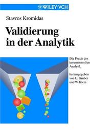 Cover of: Validierung in der Analytik